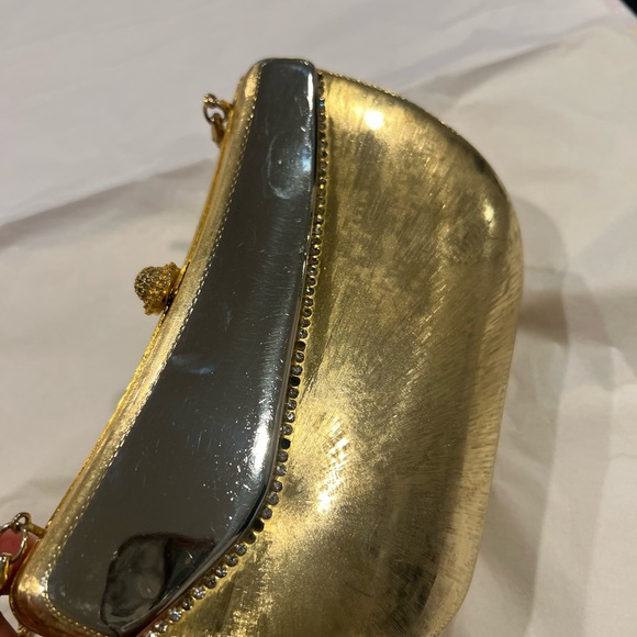 Vintage Italy made Gold and Silver Metallic Clutch - Picture 3 of 16